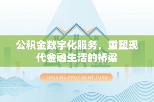 兰考公积金数字化服务，重塑现代金融生活的桥梁