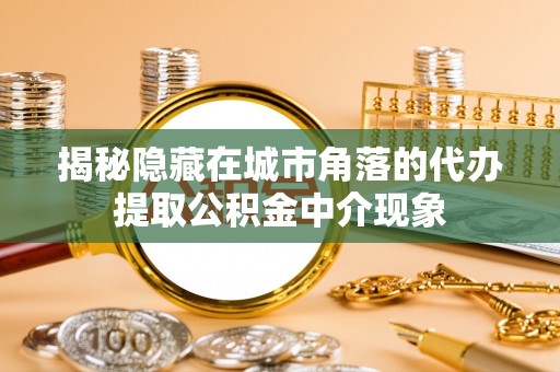 兰考揭秘隐藏在城市角落的代办提取公积金中介现象