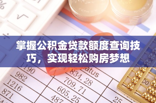 兰考掌握公积金贷款额度查询技巧，实现轻松购房梦想