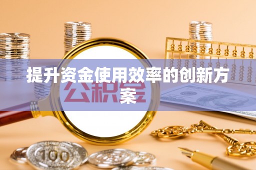 兰考提升资金使用效率的创新方案