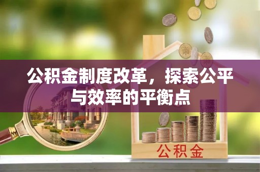 兰考公积金制度改革，探索公平与效率的平衡点