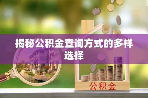 兰考揭秘公积金查询方式的多样选择