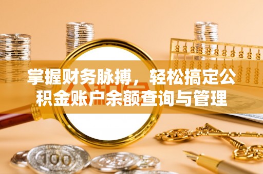 兰考掌握财务脉搏，轻松搞定公积金账户余额查询与管理