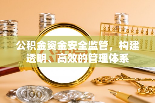 兰考公积金资金安全监管，构建透明、高效的管理体系